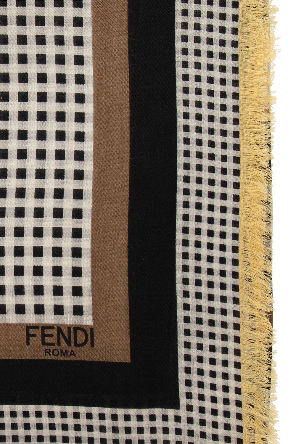 Fendi logo shawl best sale